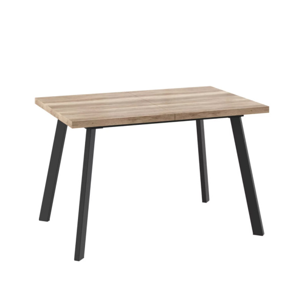 Стол BORG-120, раздвижной 120(160)х80, ДУБ КАНЬОН/ЧЕРНЫЙ)